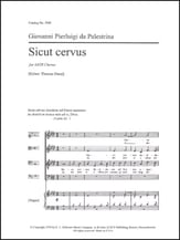 Sicut Cervus SATB choral sheet music cover